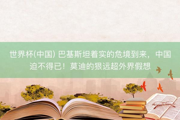 世界杯(中国) 巴基斯坦着实的危境到来，中国迫不得已！莫迪的狠远超外界假想