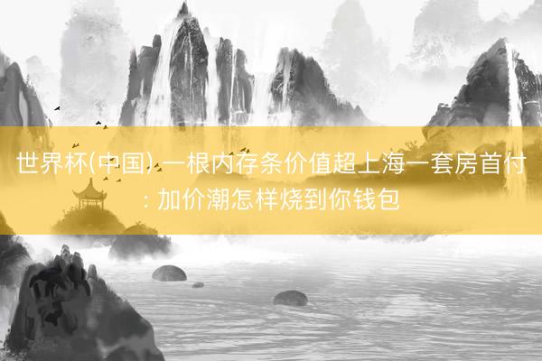 世界杯(中国) 一根内存条价值超上海一套房首付: 加价潮怎样烧到你钱包